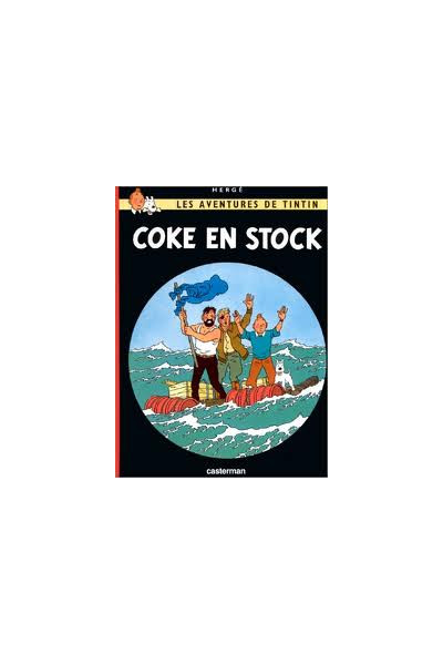 TINTIN FRANCES. COKE EN STOCK